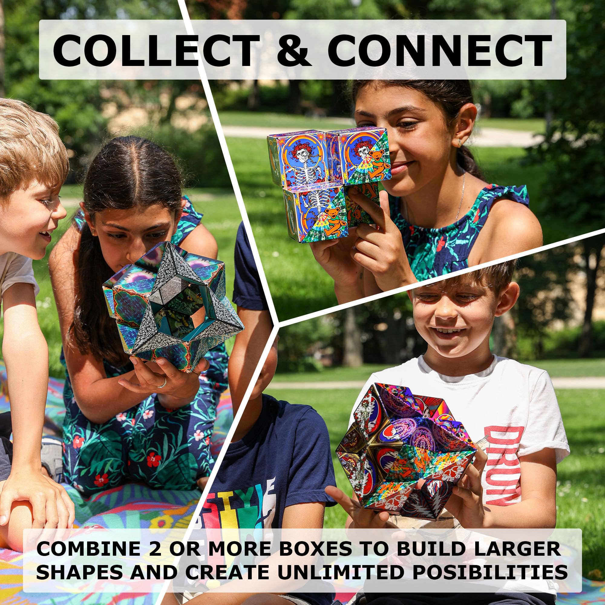 SHASHIBO Shape Shifting Box - Cubo de Fidget -Blanco y Negro - Imagen 6