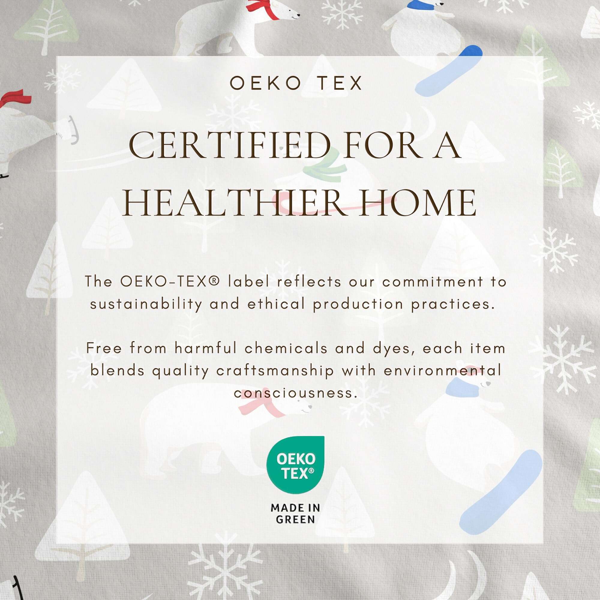 Juego de sábanas de franela Great Bay Home -Osos Polares - Imagen 6