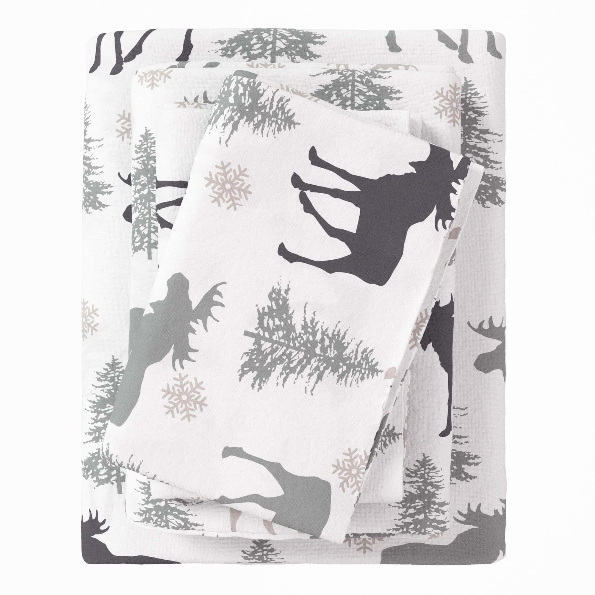 Juego de sábanas de franela Great Bay Home -Alce