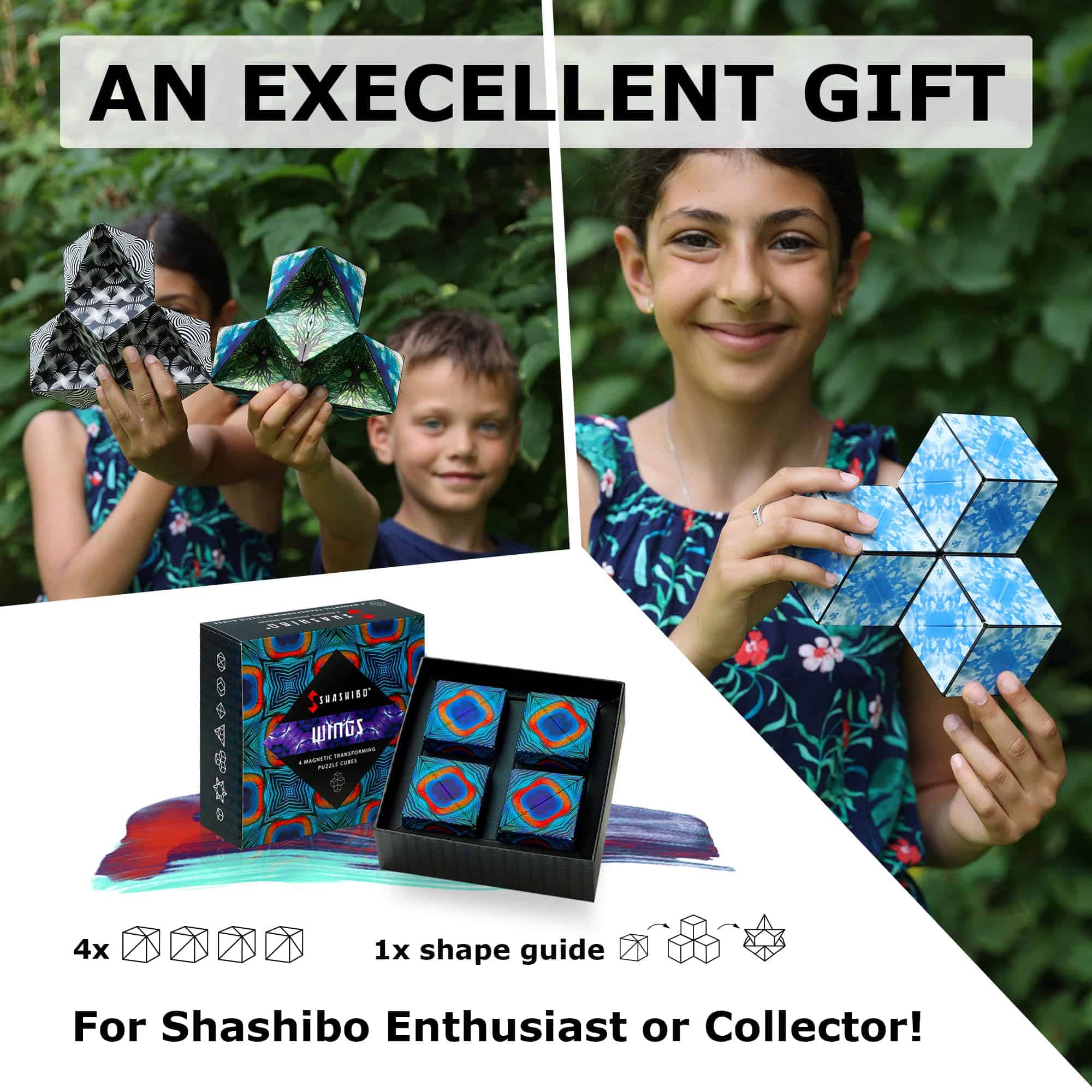 SHASHIBO Shape Shifting Box - Cubo de Fidget -Wings - Imagen 6