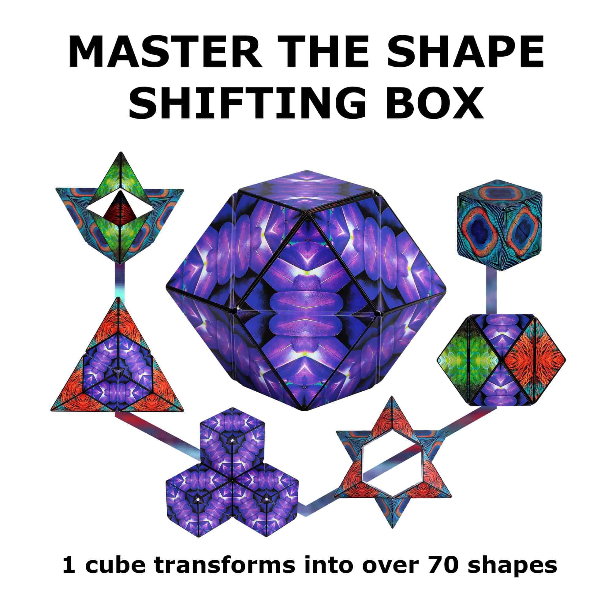 SHASHIBO Shape Shifting Box - Cubo de Fidget -Wings - Imagen 5