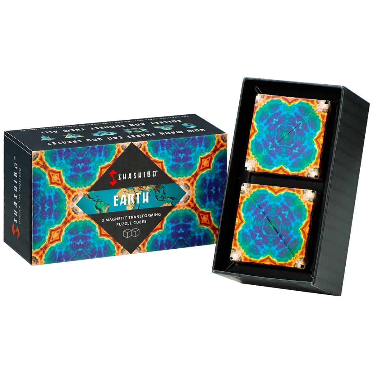 Shashibo Shape Shifting Box - Cubo de Fidget -Tierra