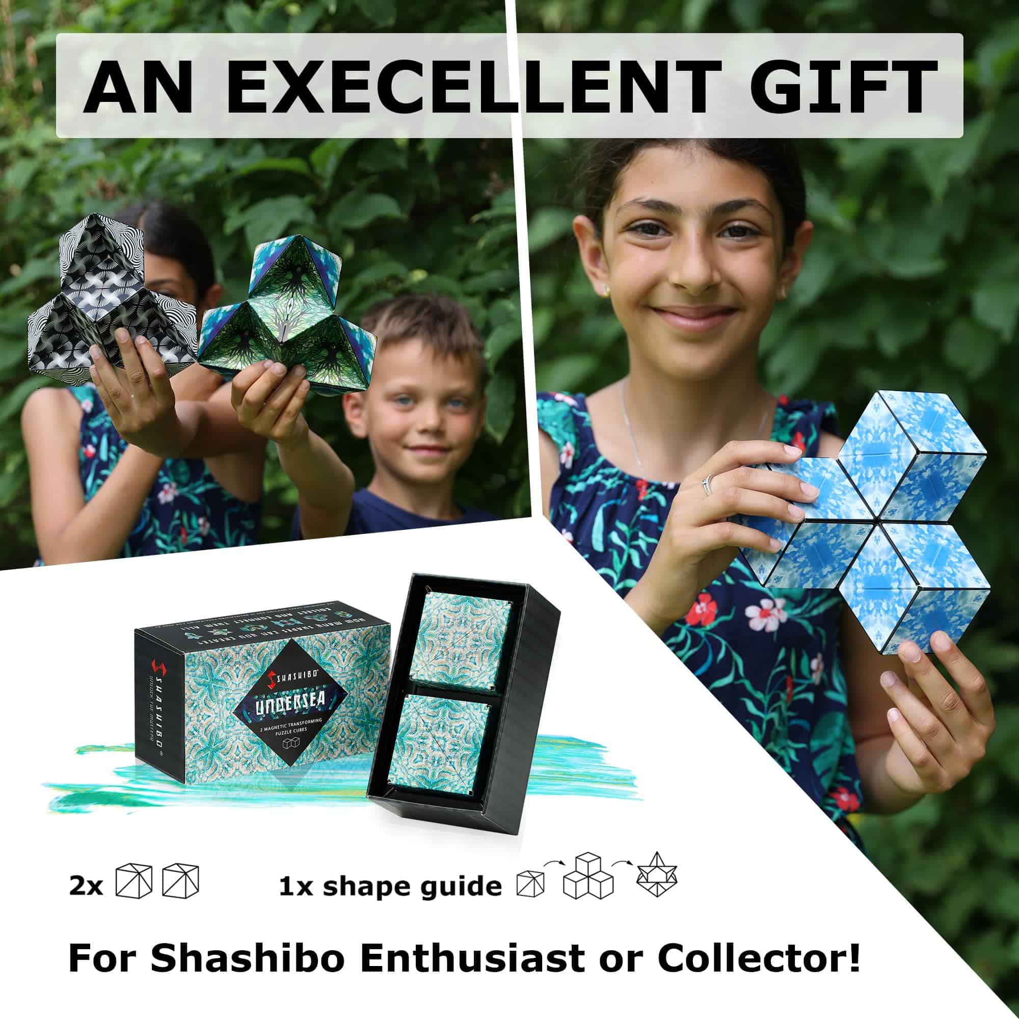 SHASHIBO Shape Shifting Box - Cubo de Fidget -Bajo el Mar - Imagen 6