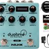 Pedal de Delay Estéreo NUX Duotime con MXR Cable de