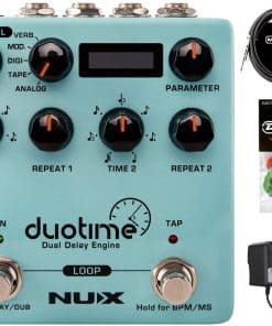 Pedal de Delay Estéreo NUX Duotime con MXR Cable de