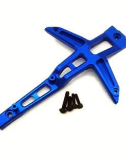 Soporte de chasis superior delantero de aluminio azul para
