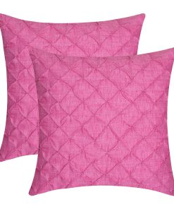 Fundas de Cojín Fuchsia Pink de The White Petals - Lino