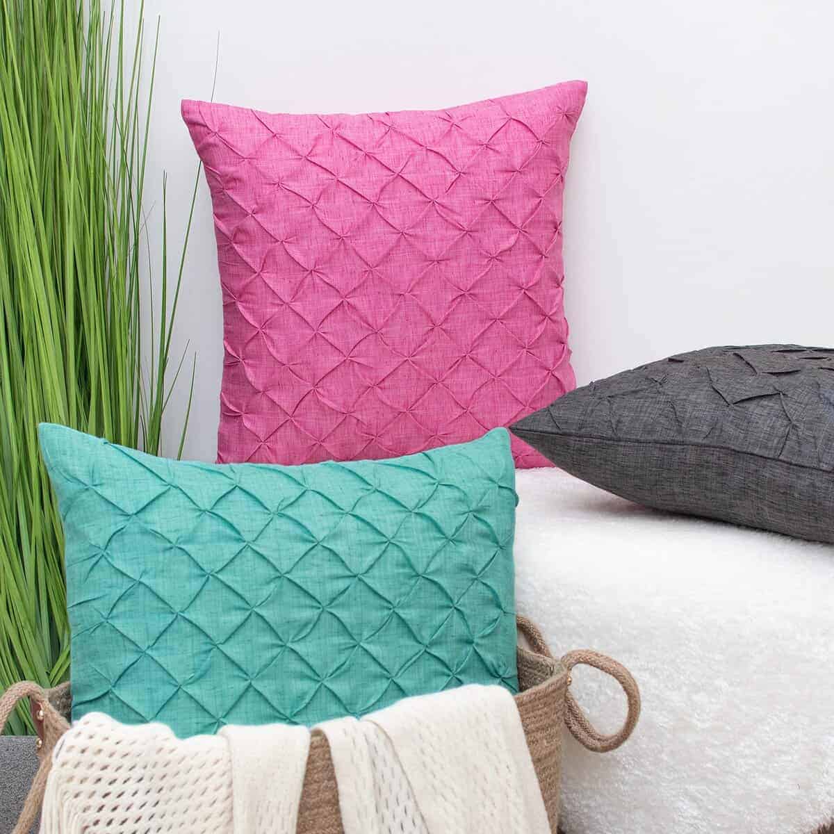 Fundas de Cojín Fuchsia Pink de The White Petals - Lino - Imagen 6