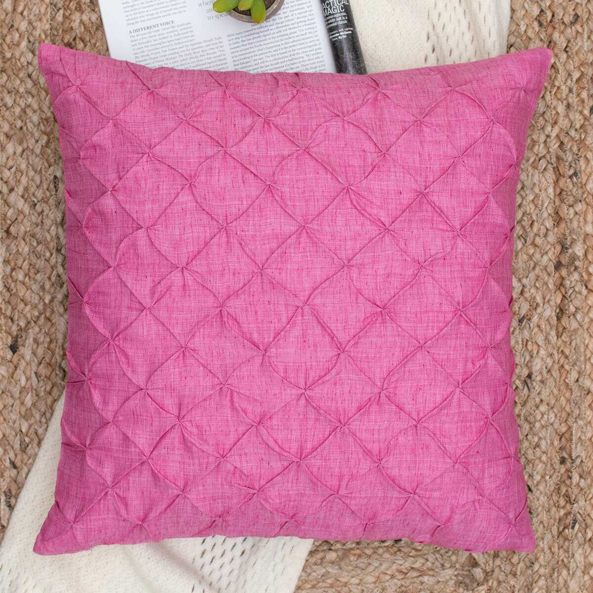 Fundas de Cojín Fuchsia Pink de The White Petals - Lino - Imagen 5