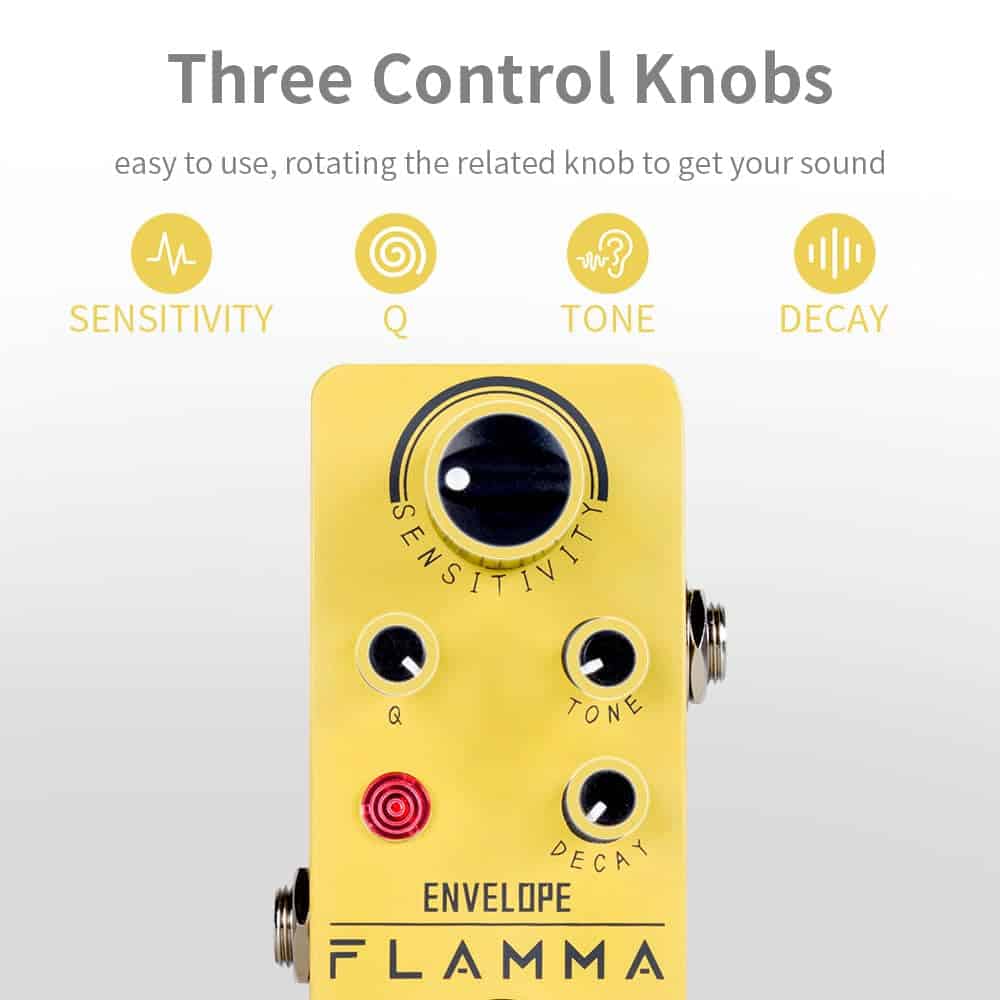 Pedal de Wah Auto FLAMMA FC11 Pedal de Efectos de Guitarra - Imagen 3