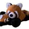 Set de Peluche de Panda Rojo Madre & Bebé | Peluche de