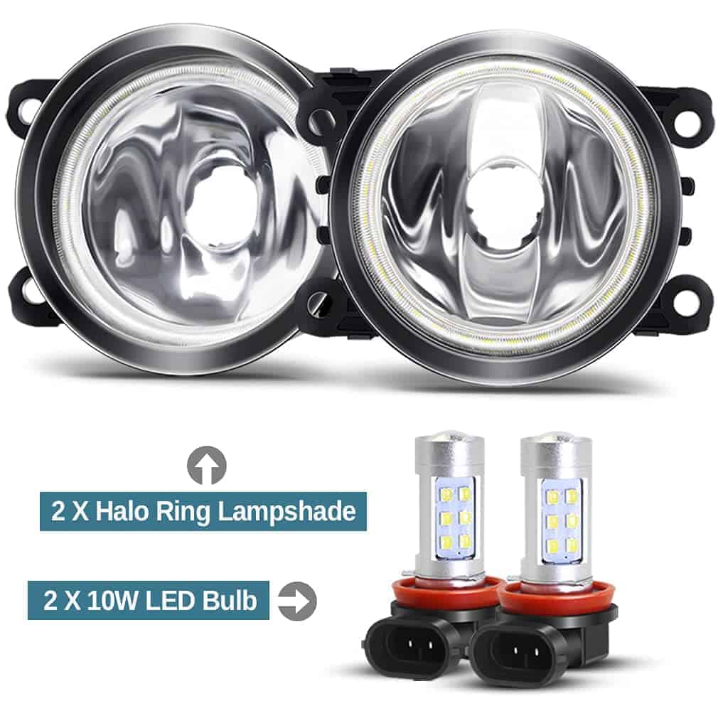 Faros de Niebla con Anillo de Halo 2 en 1 para Honda 12-14 - Imagen 3