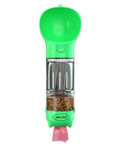 Botella de Agua para Perros con Bolsas de Desechos y Pala