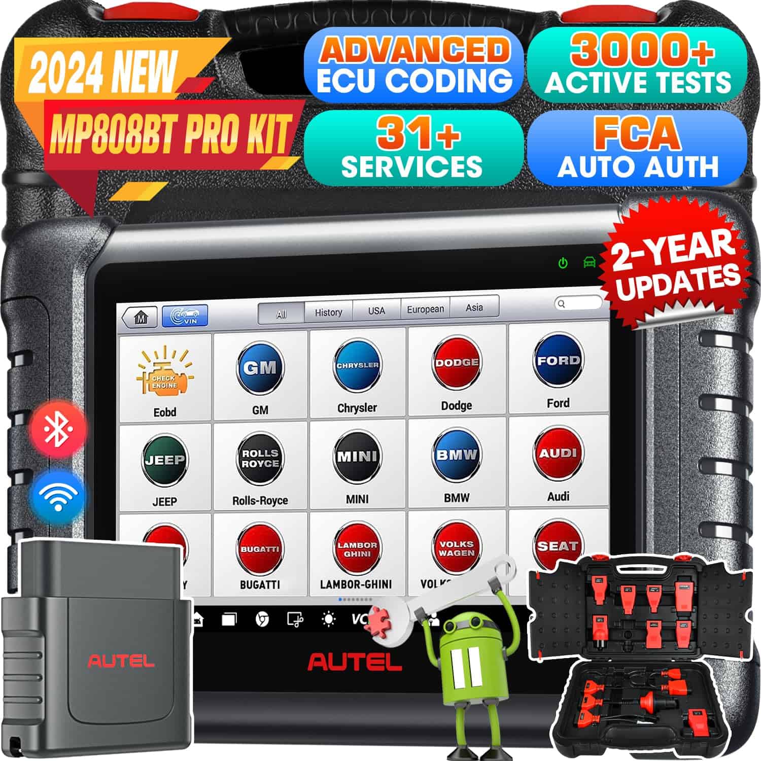 Autel MaxiPRO MP808BT PRO KIT Scanner, Actualización 2024