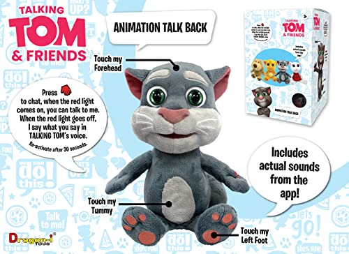 Relsy Talking Tom & Friends, Mi Talking Tom Peluche de 12 - Imagen 7