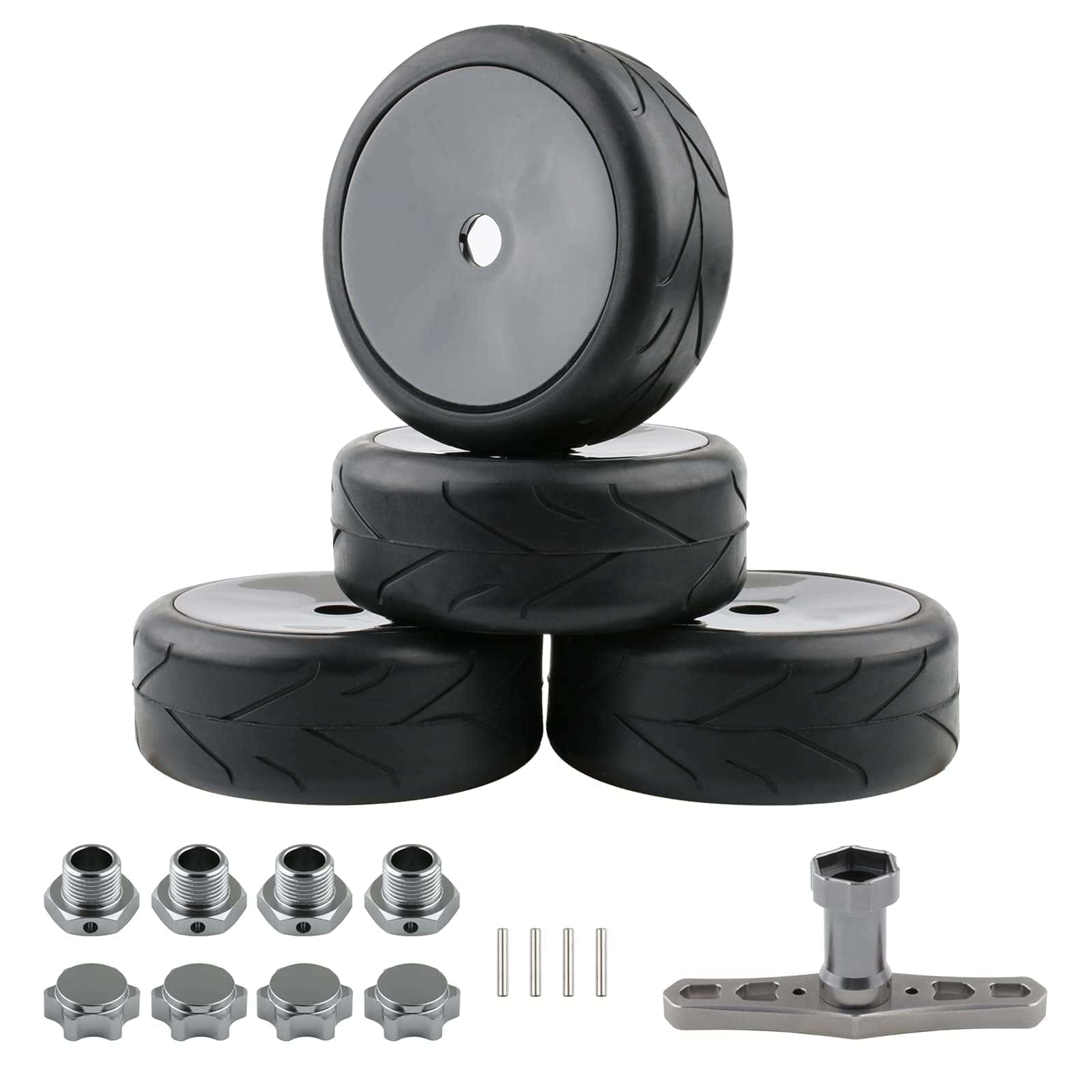 Rchobbytop 1:8 Llantas y Ruedas de Buggy RC & Adaptadores &