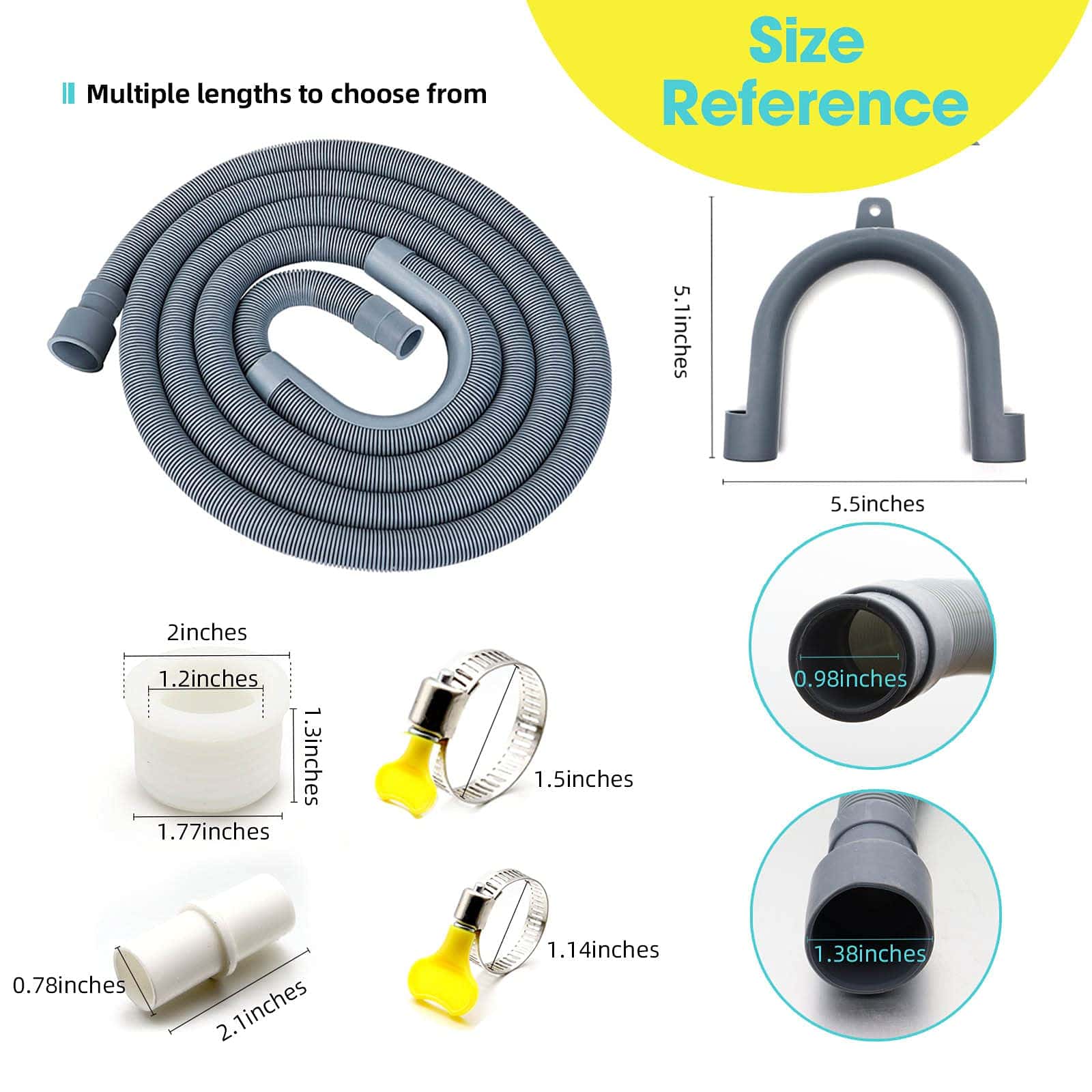 Kit de Extensión de Manguera de Drenaje Universal para - Imagen 4