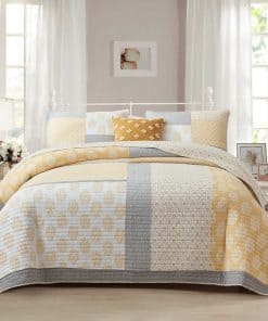 Edredón gemelo 100% algodón con 1 funda de almohada para