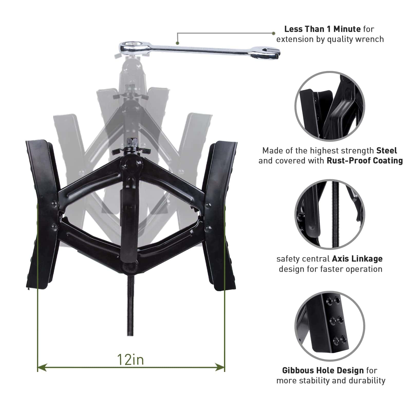 Bloque de rueda estabilizador para remolques de viaje - Imagen 4