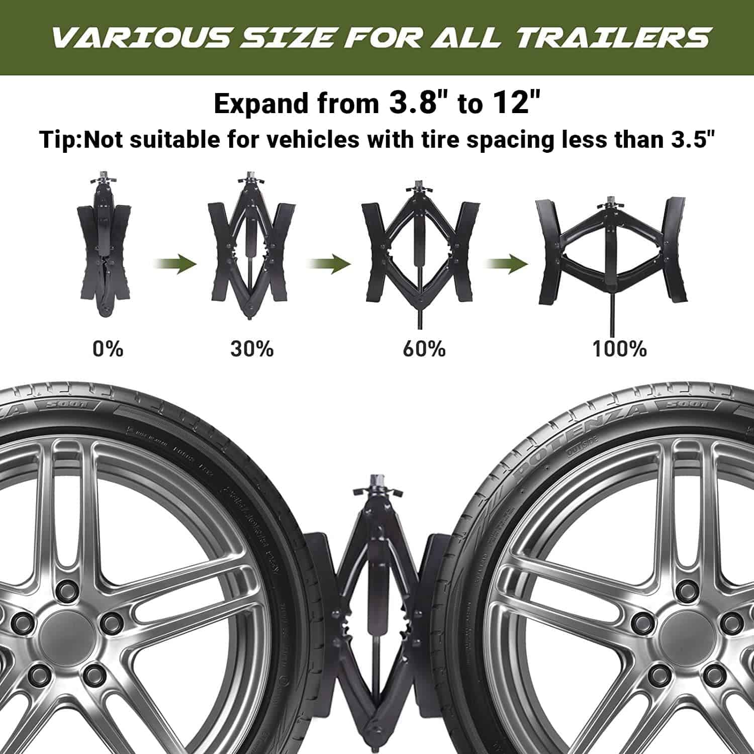 Bloque de rueda estabilizador para remolques de viaje - Imagen 5