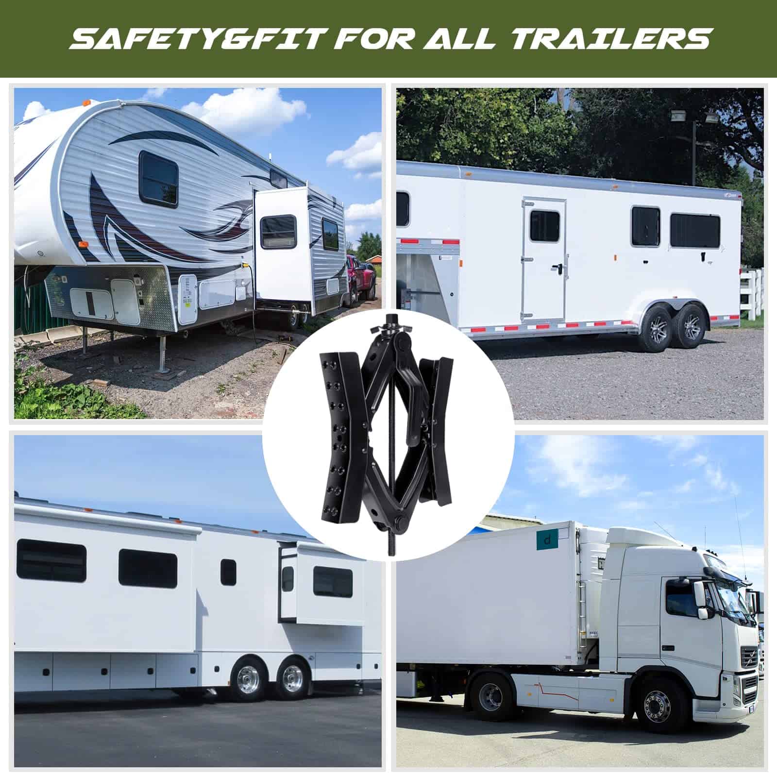 Bloque de rueda estabilizador para remolques de viaje - Imagen 8