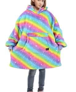 Manta con Capucha Catalonia Rainbow para Niños, Sudadera
