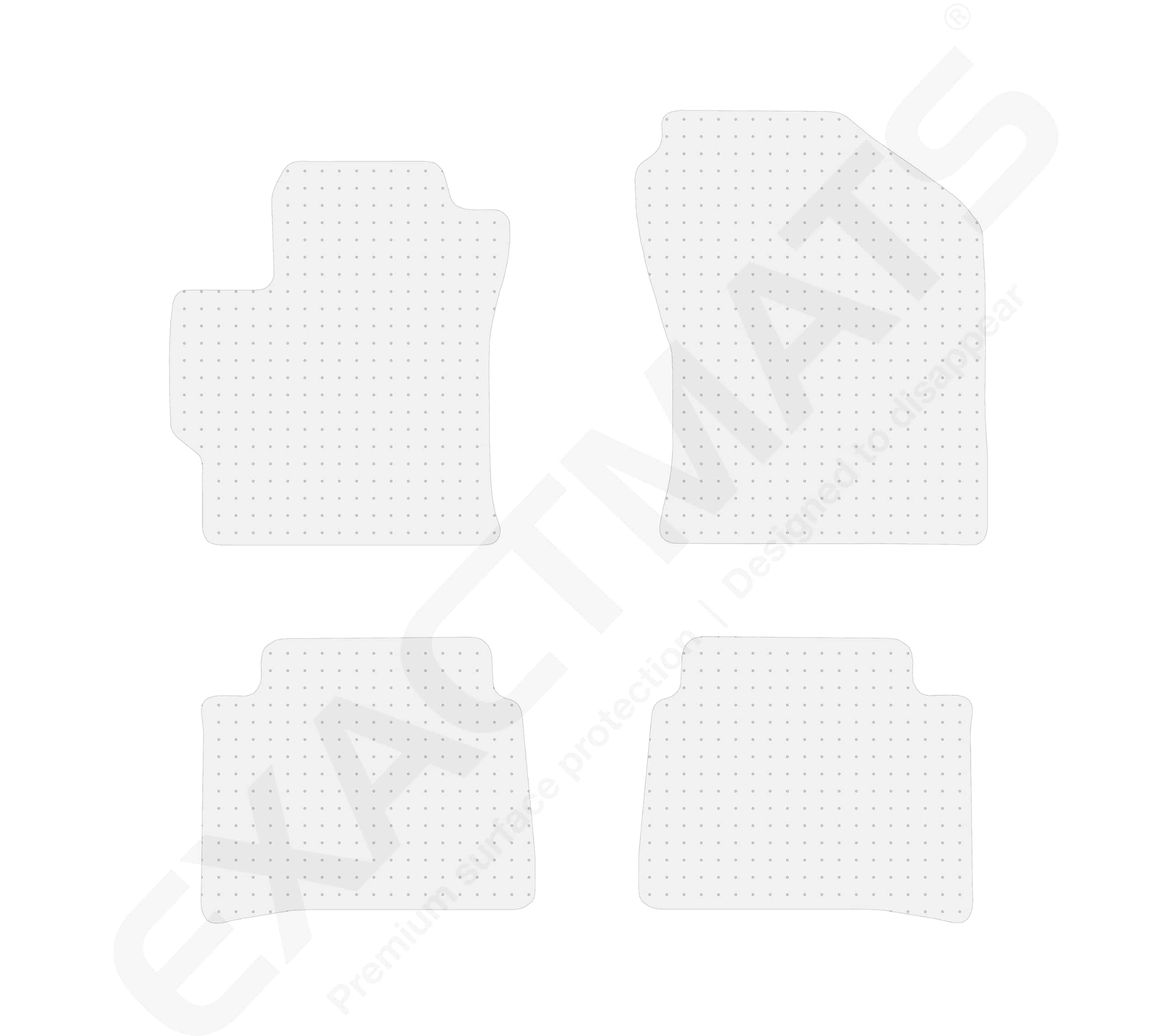 Protector de tapetes transparente ExactMats para tu Toyota. - Imagen 4