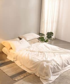 Juego de sábanas de lino GHUIPRO 100% tamaño King, Juego de