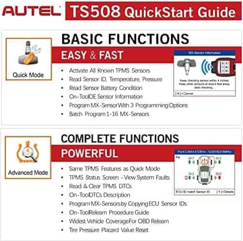 Autel MaxiTPMS TS508 Herramienta de Programación TPMS, - Imagen 9