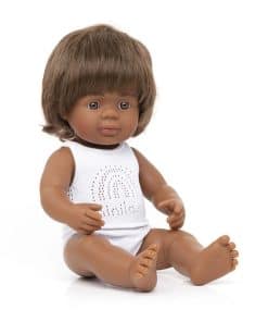 Muñeco Miniland 15'' Niño Aborigen Australiano (Caja) -