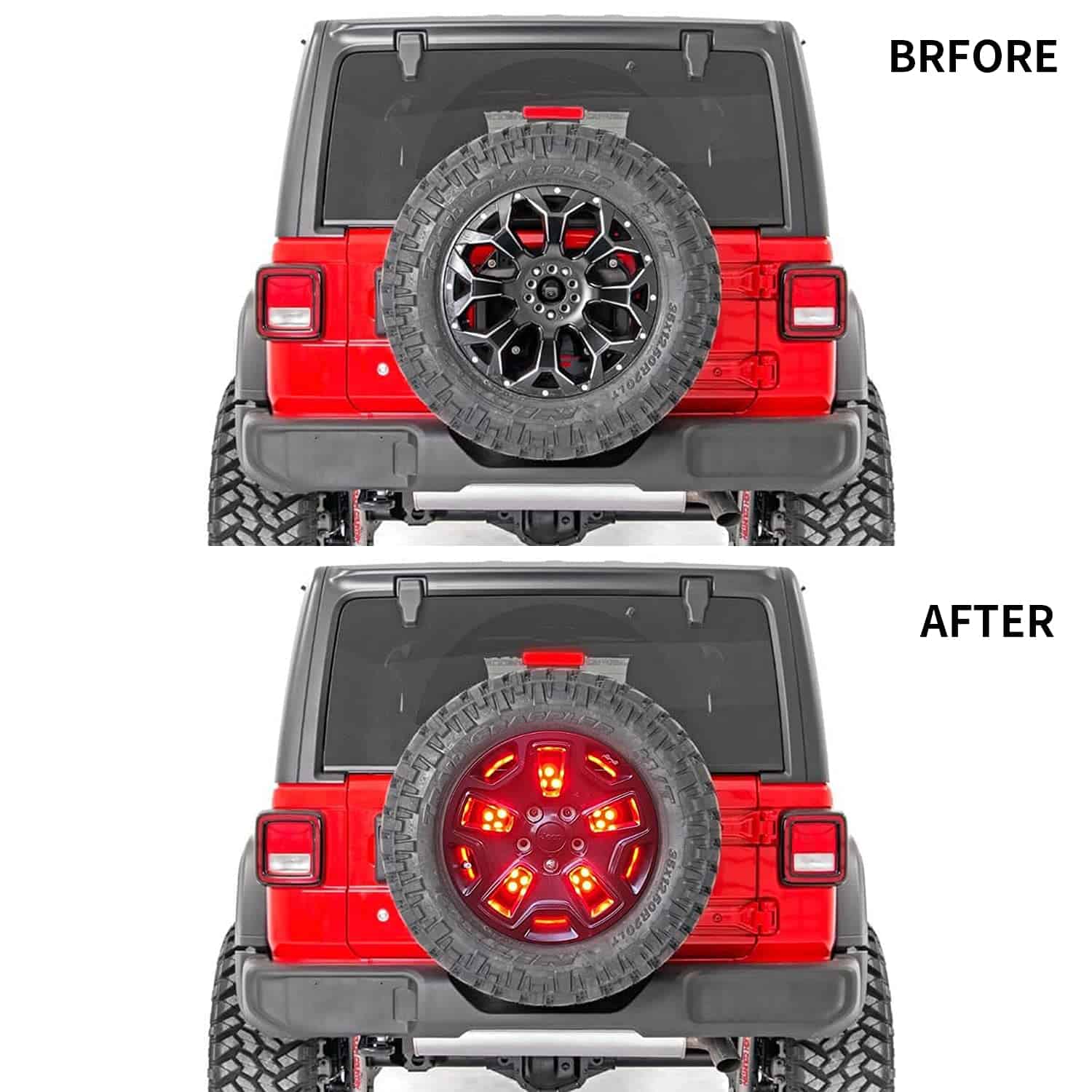 omotor 50pcs Led para Jeep Luz de freno de repuesto Tercera - Imagen 8