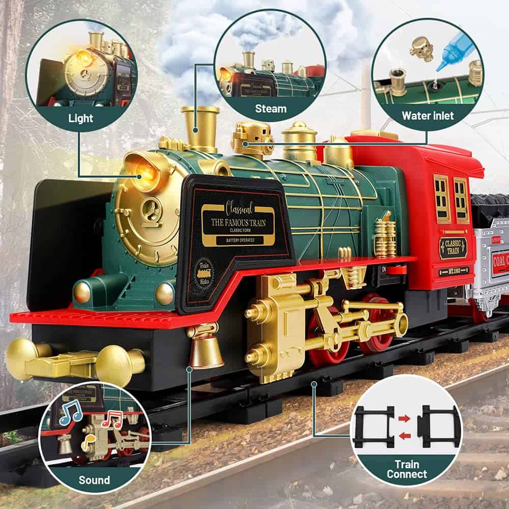 Set de Tren de Control Remoto - Tren Eléctrico de Juguete - Imagen 3