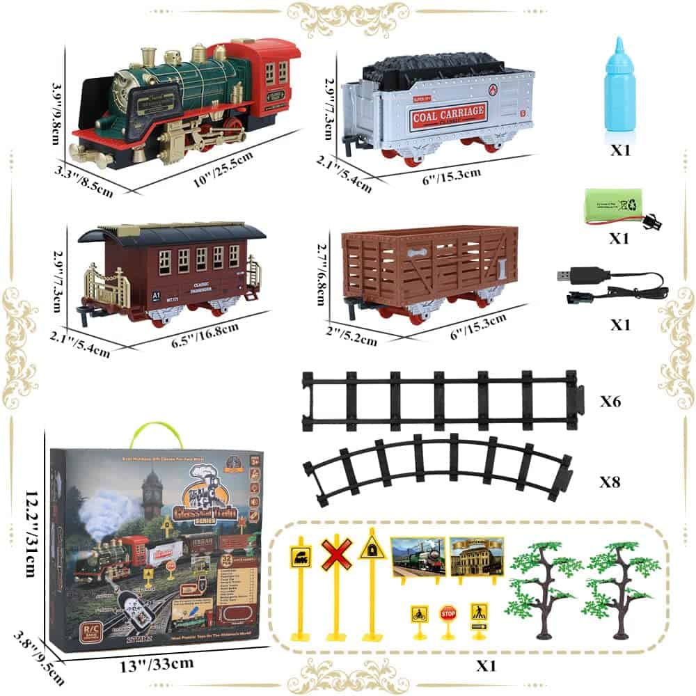 Set de Tren de Control Remoto - Tren Eléctrico de Juguete - Imagen 5