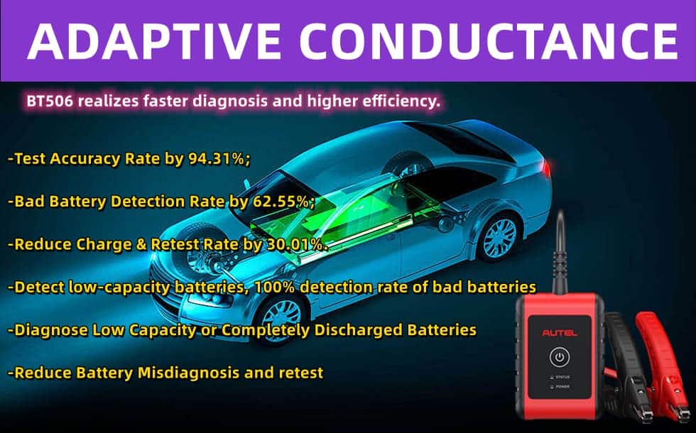Autel MaxiBAS BT506 Probador de Batería Herramienta de - Imagen 4