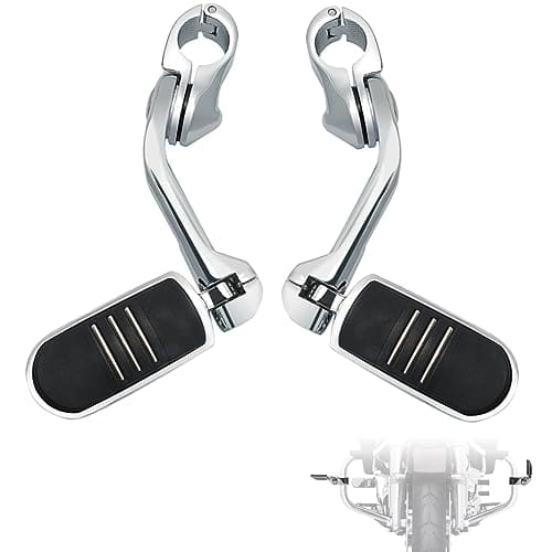 FOVPLUE 1.25" Highway Footpegs,Long -Chrome