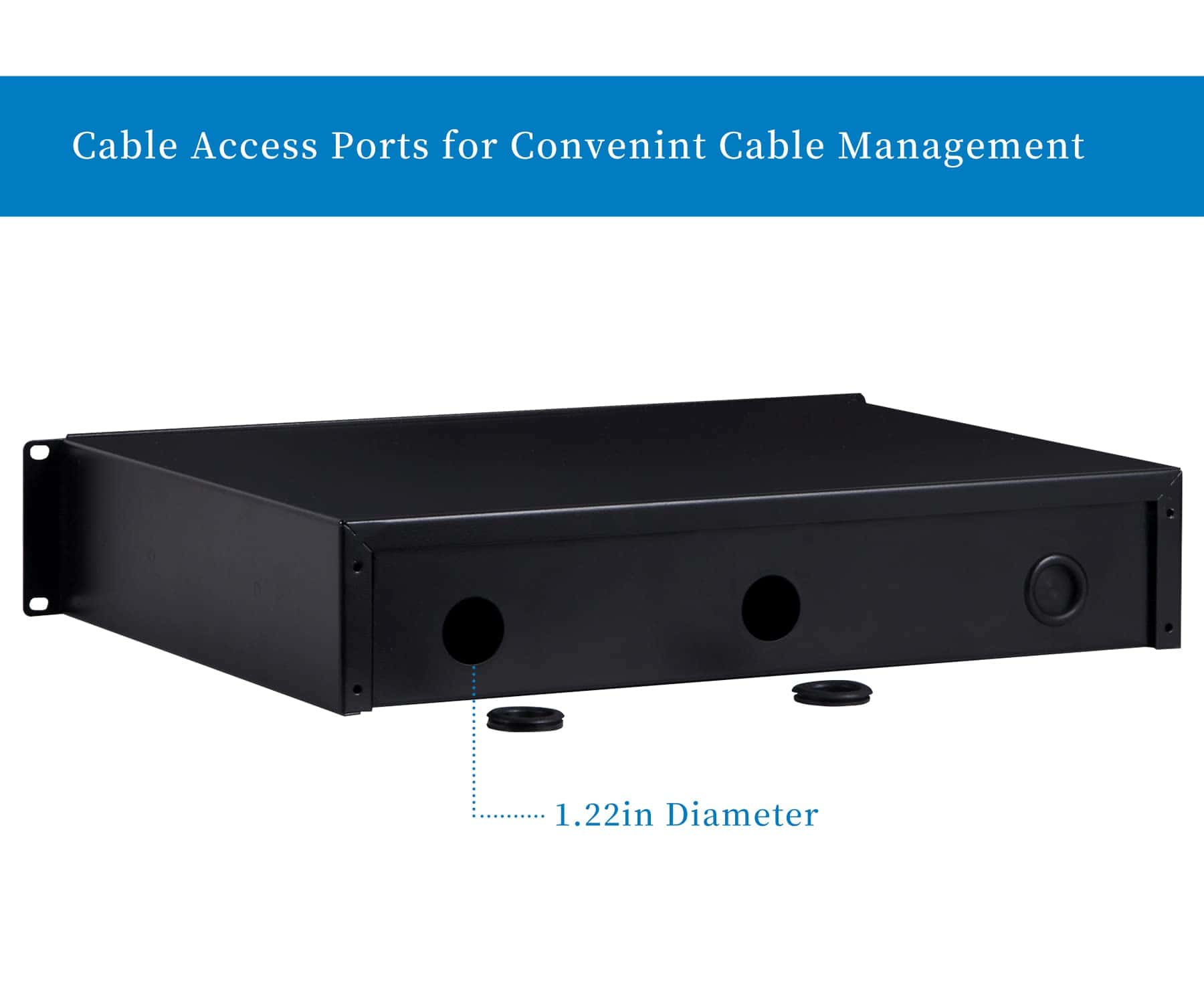 Cajón de montaje en rack RackPath 2U para racks o gabinetes - Imagen 5