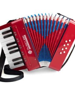 Acordeón para Niños de MUSICUBE 17 Teclas 8 Bajos Acordeón