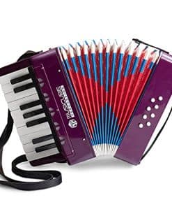 Acordeón de Instrumento para Niños 17 Teclas 8 Bajos con