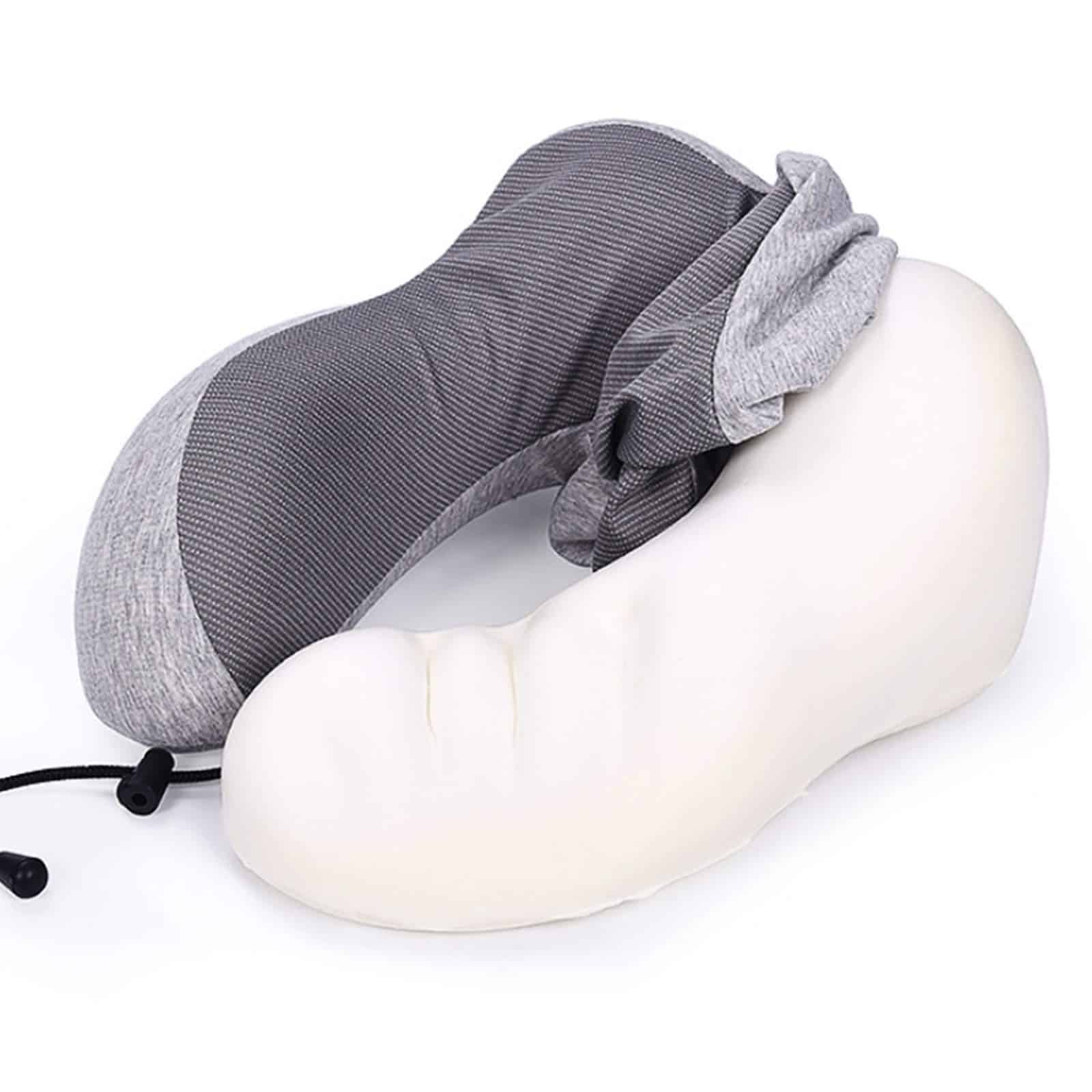 Cojín de Viaje de Espuma Viscoelástica GOGOOD con Antifaz y - Imagen 6