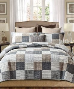 Juego de Colcha de Tamaño Twin PANGUSHAN, Colcha de Algodón