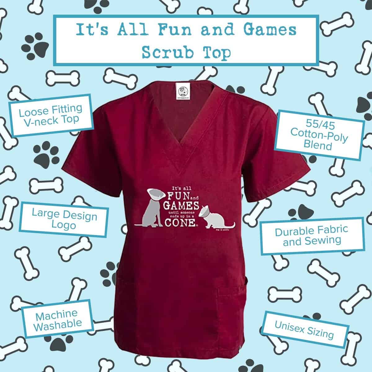 Camiseta de manga corta Dog is Good It's All Fun & Games - - Imagen 3