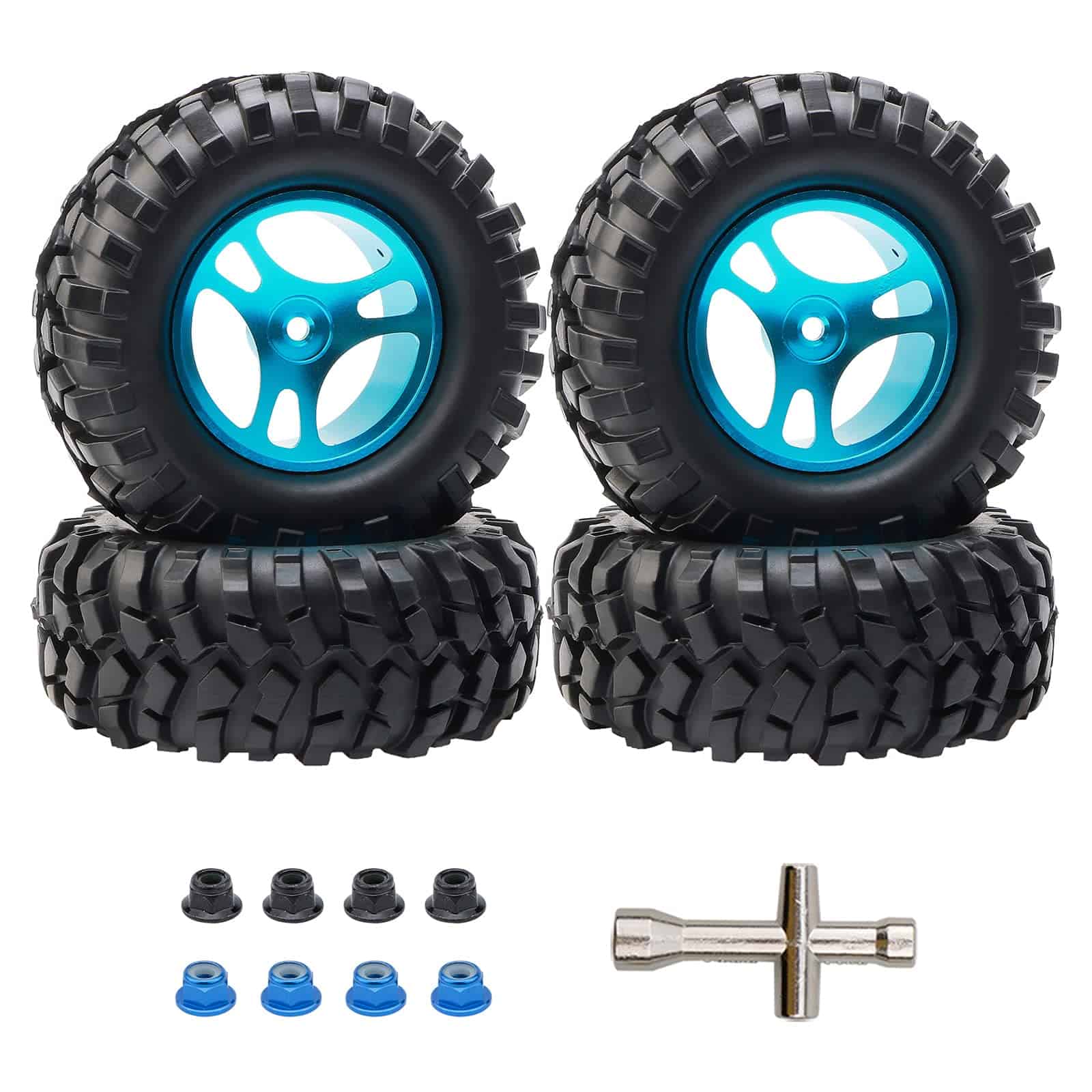 Rchobbytop 4pcs RC Neumáticos 12mm Hex RC Ruedas y