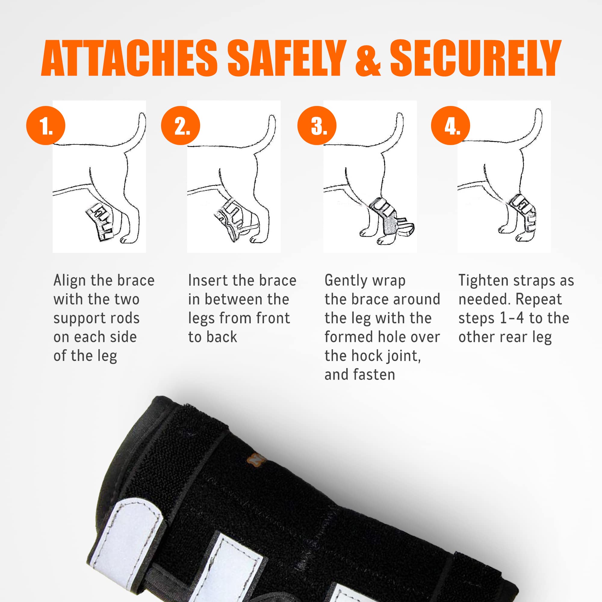 NeoAlly - 3 en 1 Protector de Pata Trasera Larga para - Imagen 6
