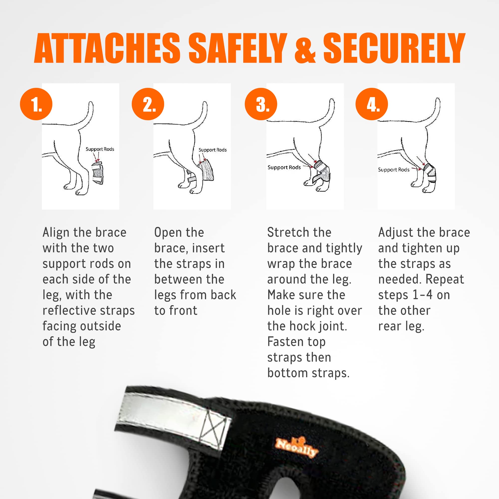 NeoAlly - 3-en-1 Soporte Corto para la Pata Trasera de - Imagen 7