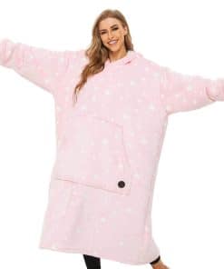 THREE POODLE Manta con Capucha, Manta con Capucha Brillante