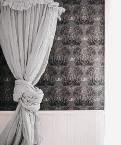 YIUOR Cama con Dosel para Niños con Volantes Cubierta de