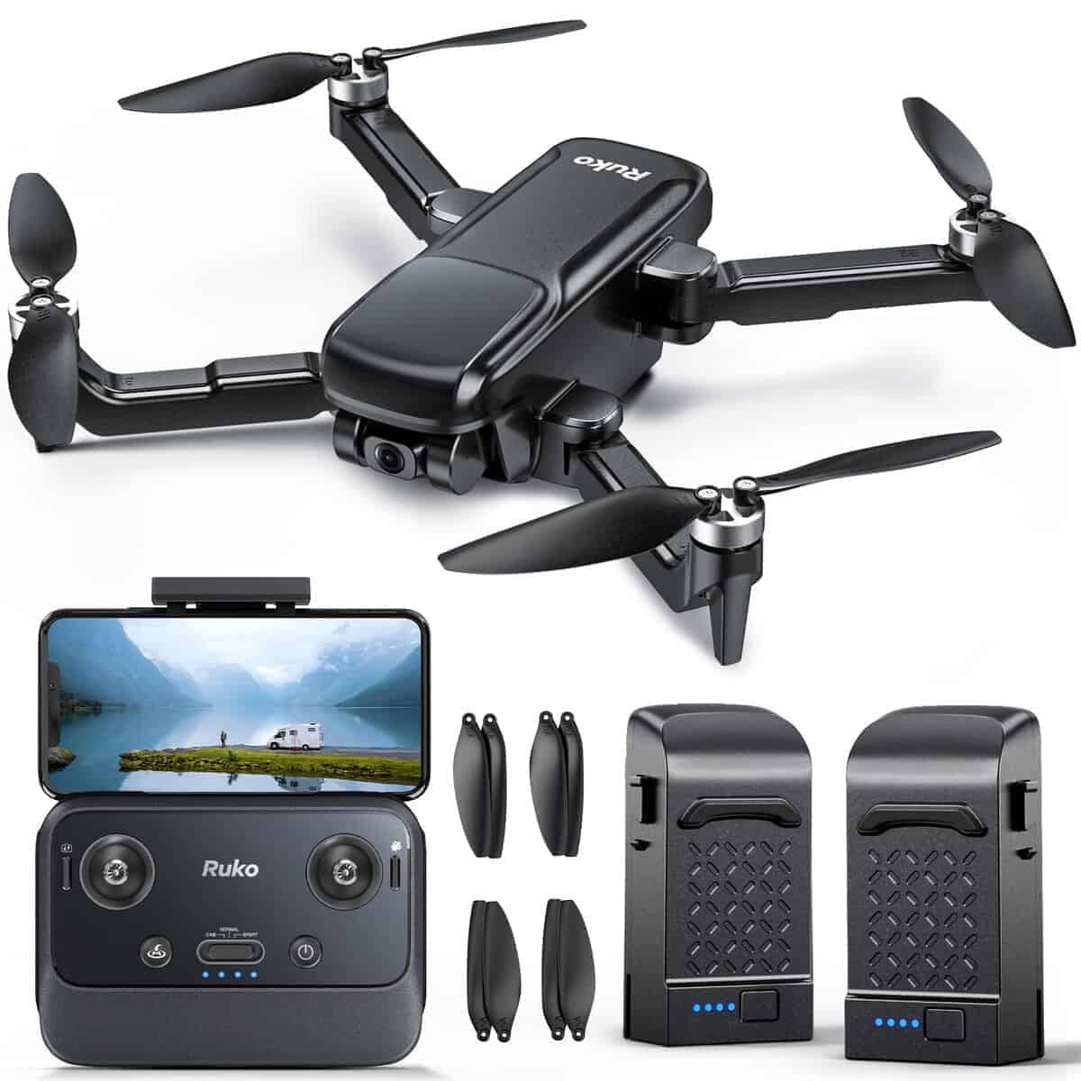 Ruko U11PRO Primer Drone con Cámara para Adultos, 4K UHD,