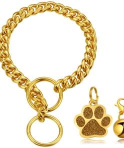 Collar de perro de cadena de oro LuxLife Collar de perro de