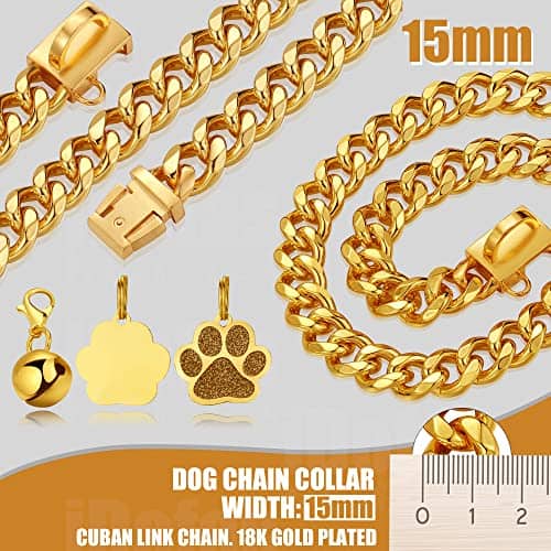 Collar de Cadena para Perros Luxlife 15mm/19mm de Espesor - Imagen 4