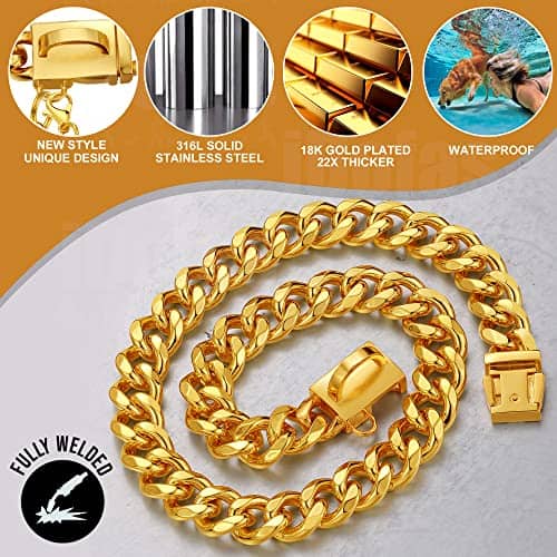 Collar de Cadena para Perros Luxlife 15mm/19mm de Espesor - Imagen 5